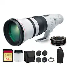 1. Canon MOUNT ADAPTER EF-EOS R V3.0
2. XC I CRon s
3. 64GB SD V30 card
4. Canon lens cap
5. Canon lens hood
6. Canon lens bag