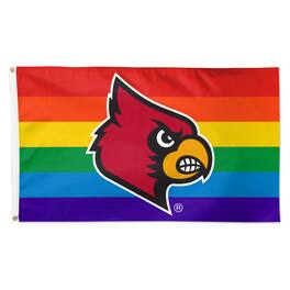 WinCraft - Louisville Cardinals 3' x 5' Single-Sided Deluxe Team Pride Flag - Multicolor