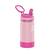 Angle. Takeya - Actives Kids 14oz Straw Bottle - Blush/Super Pink.