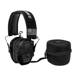 Walkers - Game Ear Razor Muffs Patriot Series (Kryptek Camo) with Protective Case - Black
