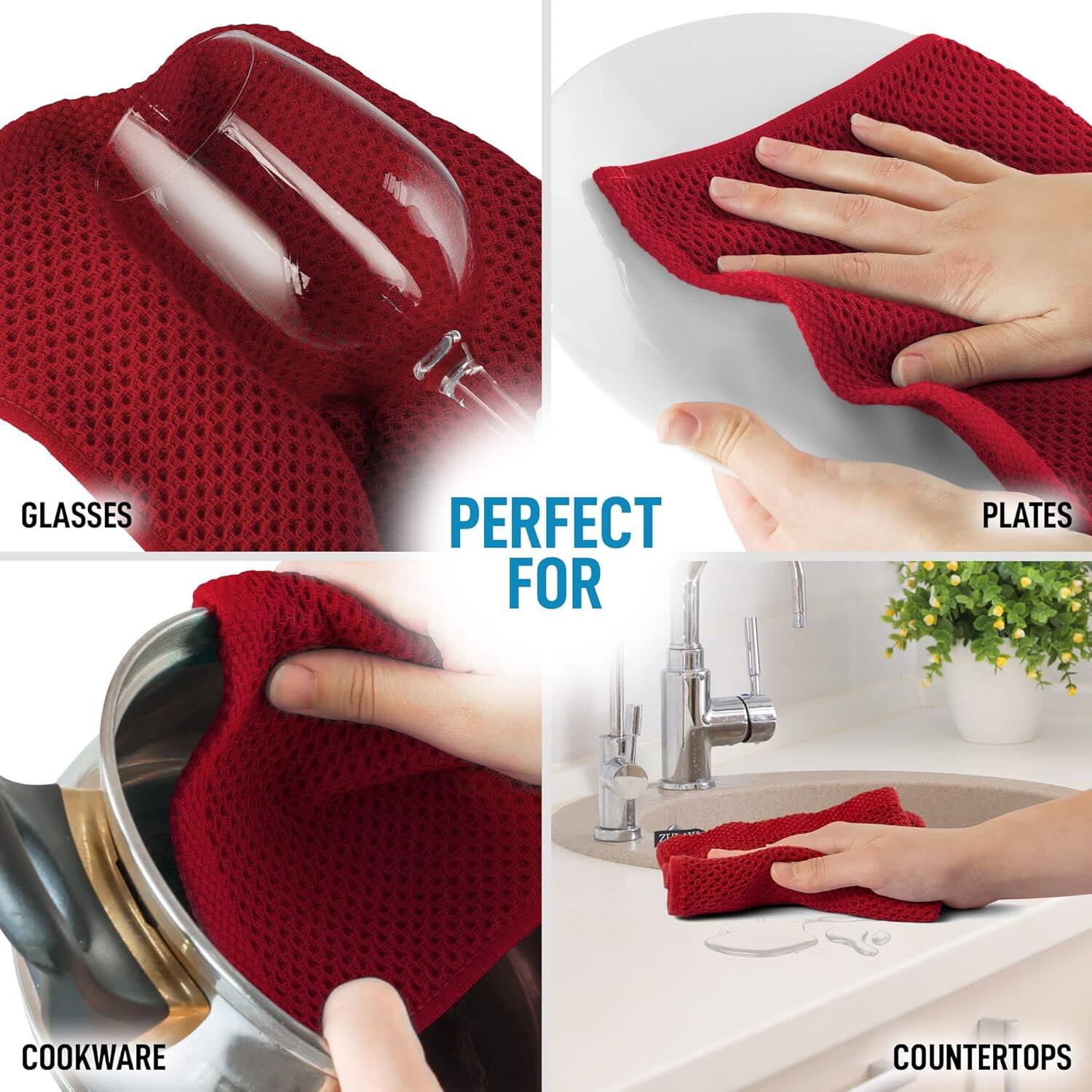 GLASSES  
PERFECT FOR  
PLATES  
COOKWARE  
COUNTERTOPS