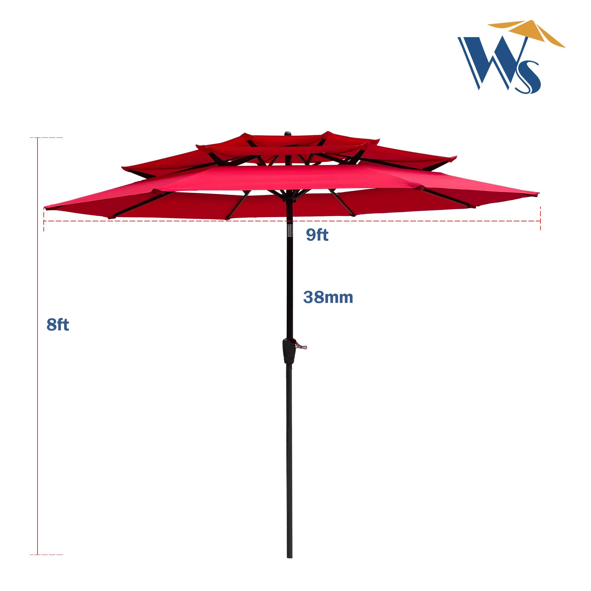 WS 9ft 38mm 8ft