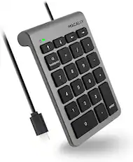MACALLY 1 x backspace 7 1 4 8 1 * 9 6 5 2 - + 3 . enter 0