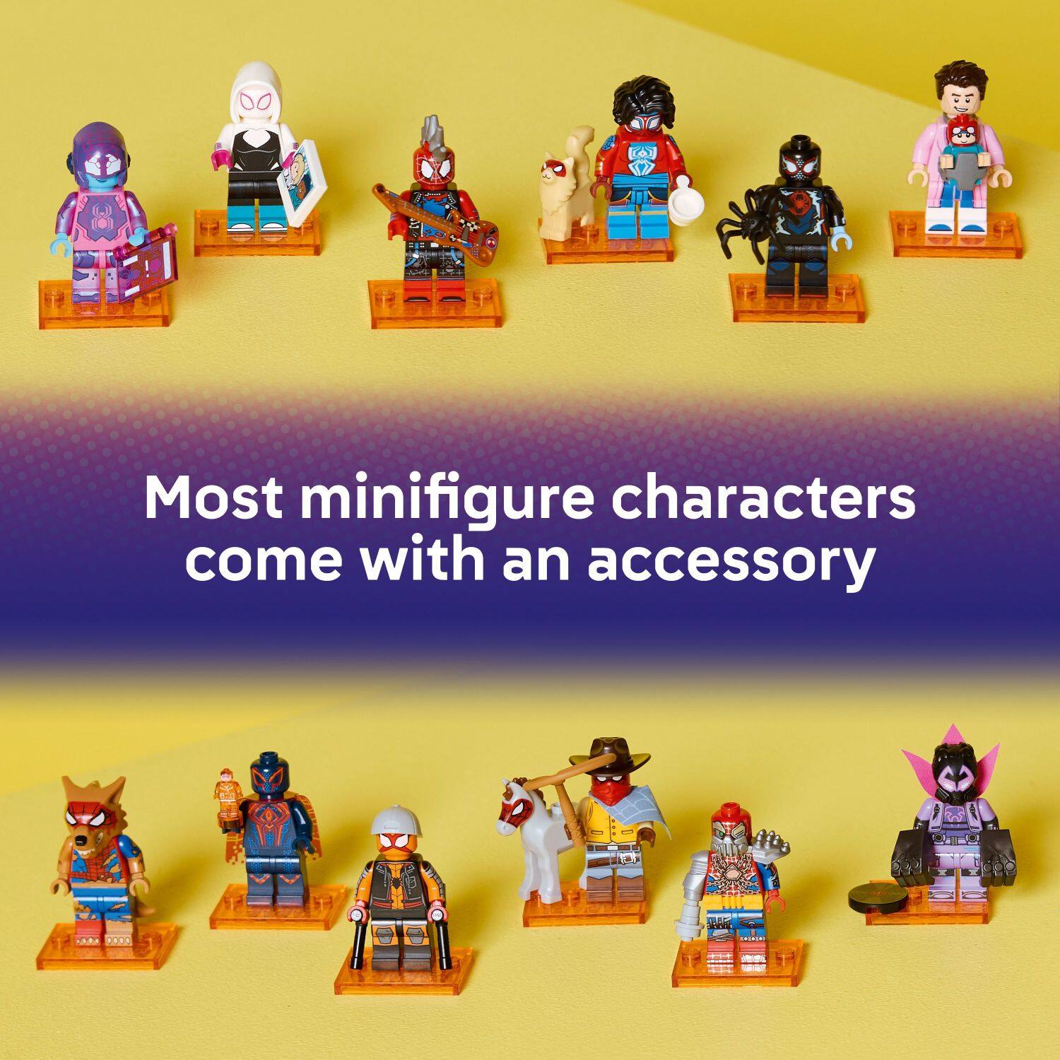 Most minifigure characters come with an accessory