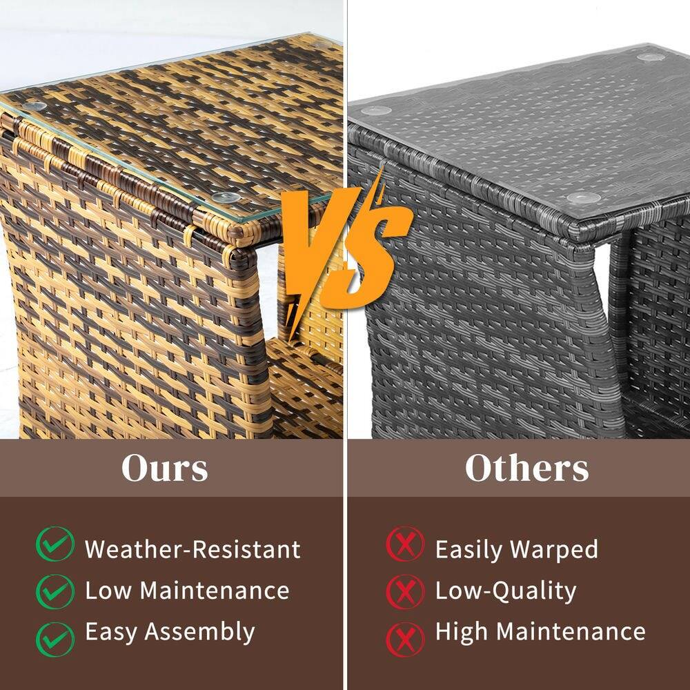 **Ours**

- Weather-Resistant
- Low Maintenance
- Easy Assembly

**Others**

- Easily Warped
- Low-Quality
- High Maintenance