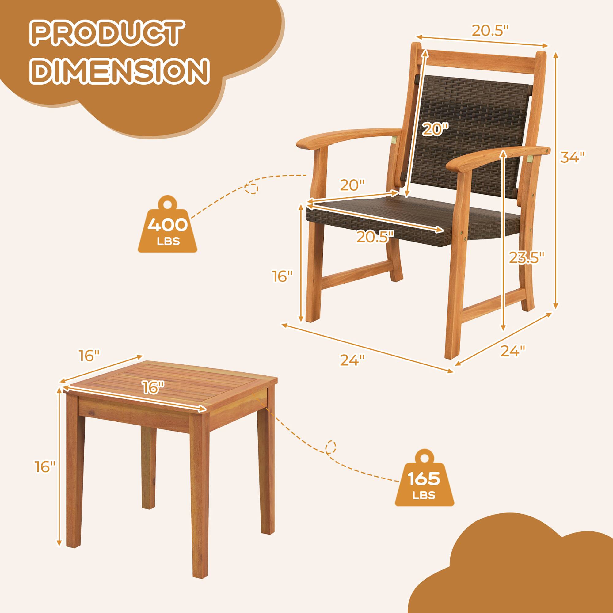 PRODUCT DIMENSION

- 20.5" x 20" x 34" x 20" x 23.5" x 24" x 24" x 16" x 16" x 16" x 16"
- 400 LBS
- 165 LBS