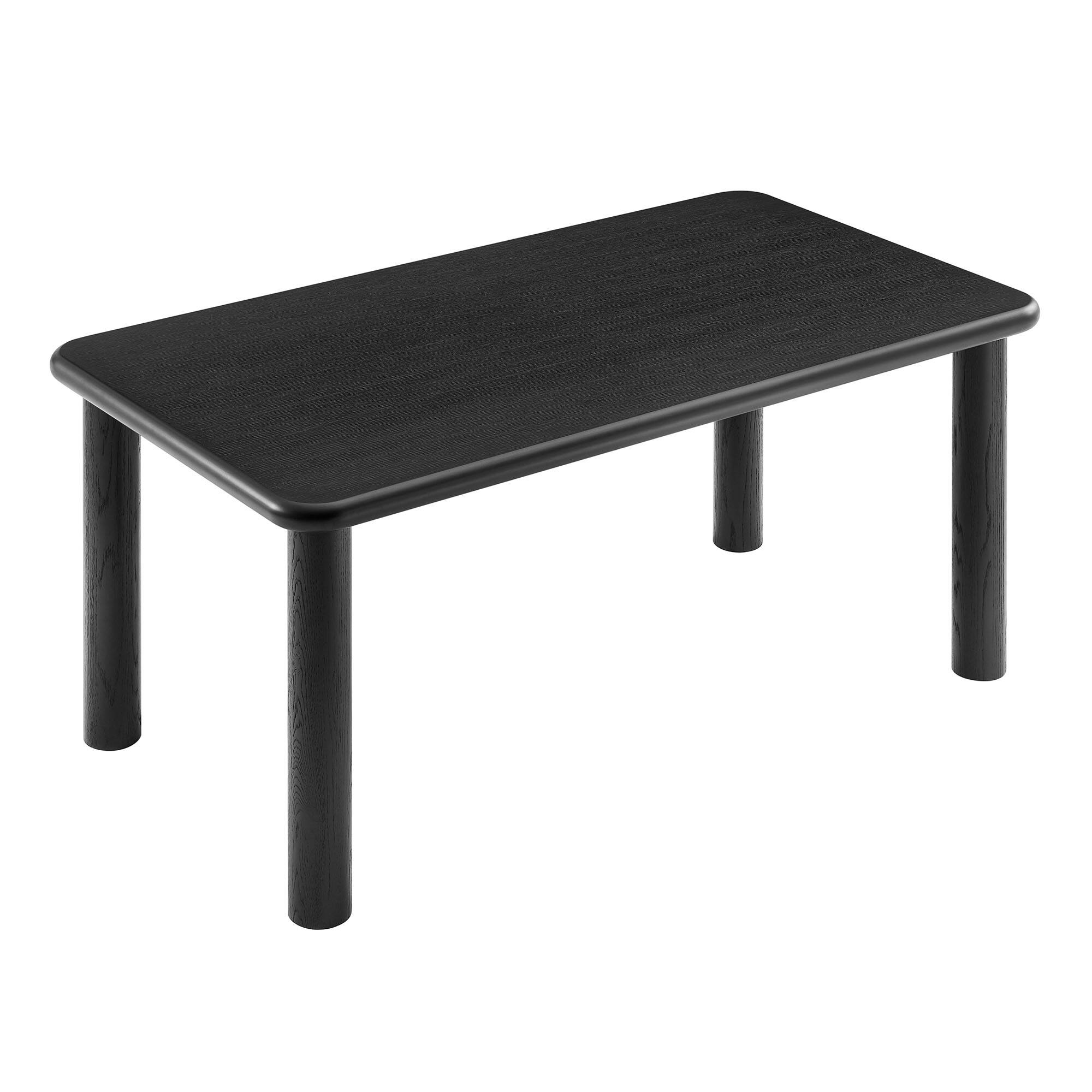 Alt View 2. Modway - Alvia 72" Rectangular Wood Dining Table by Modway - Black.