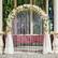 Alt View 3. Gymax - Gymax 7.2Ft Garden Arch Steel Arbor Wedding Garden Decoration Climbing Plants w/Stakes - Black.