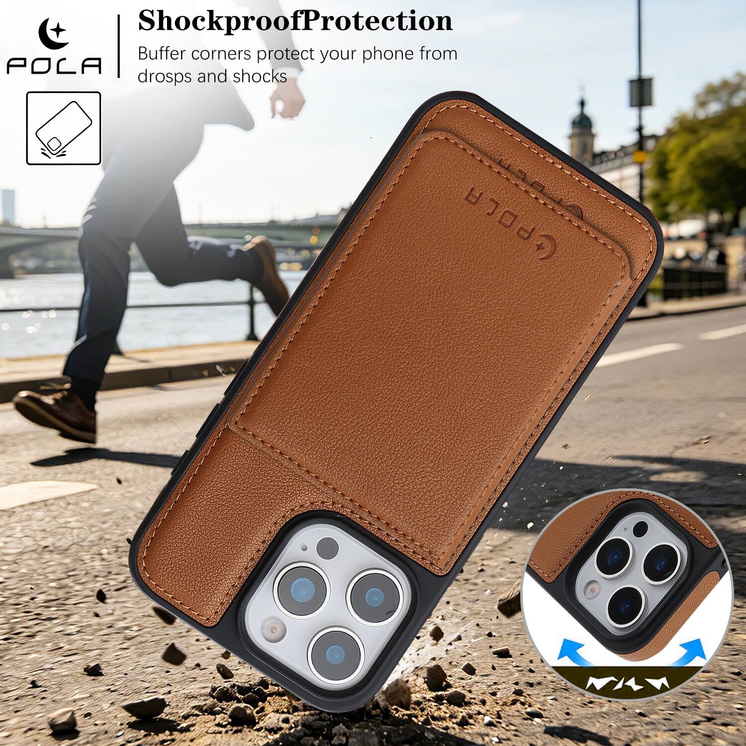 Dteck Magnetic 2 in 1 Wallet Phone Case for Apple iPhone 16 Pro Max ...