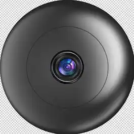 Luckbyte - A6 Mini WiFi Security Camera with Night Vision Motion Detection - Black