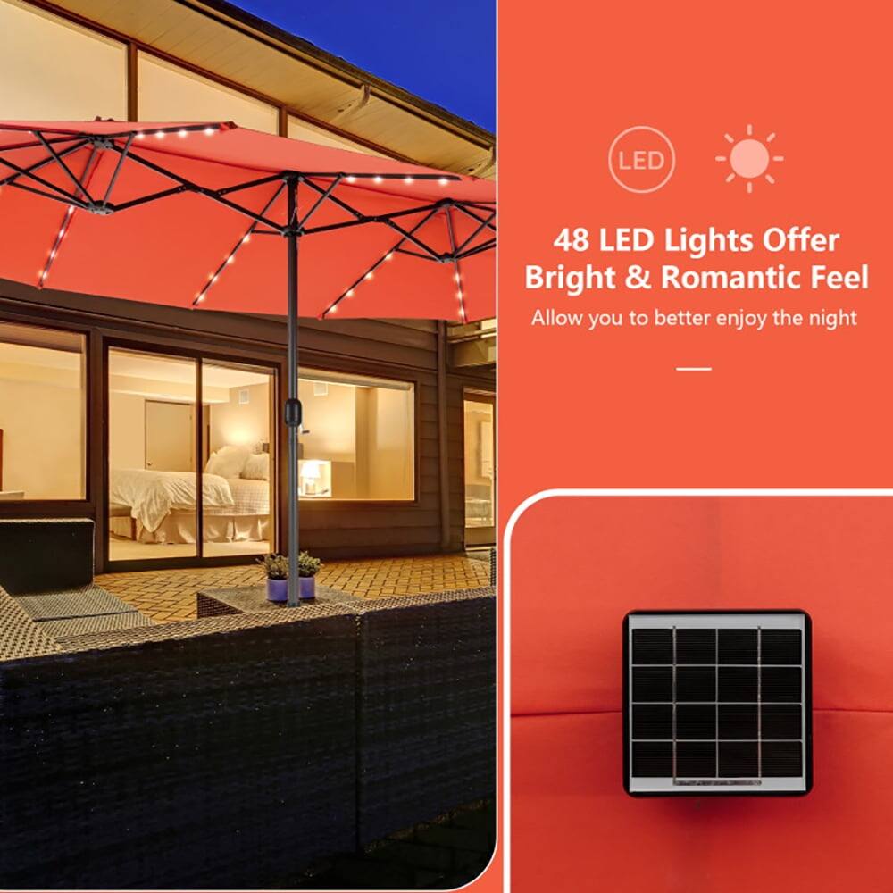 48 LED Lights Offer Bright & Romantic Feel  
Allow you to better enjoy the night