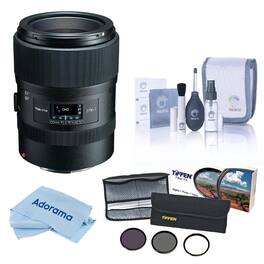 Bundle - Tokina - atx-i 100mm f/2.8 Macro Lens for Canon EF, with 55mm Essentials Filter Kit, Cleaning Kit and Cleaning