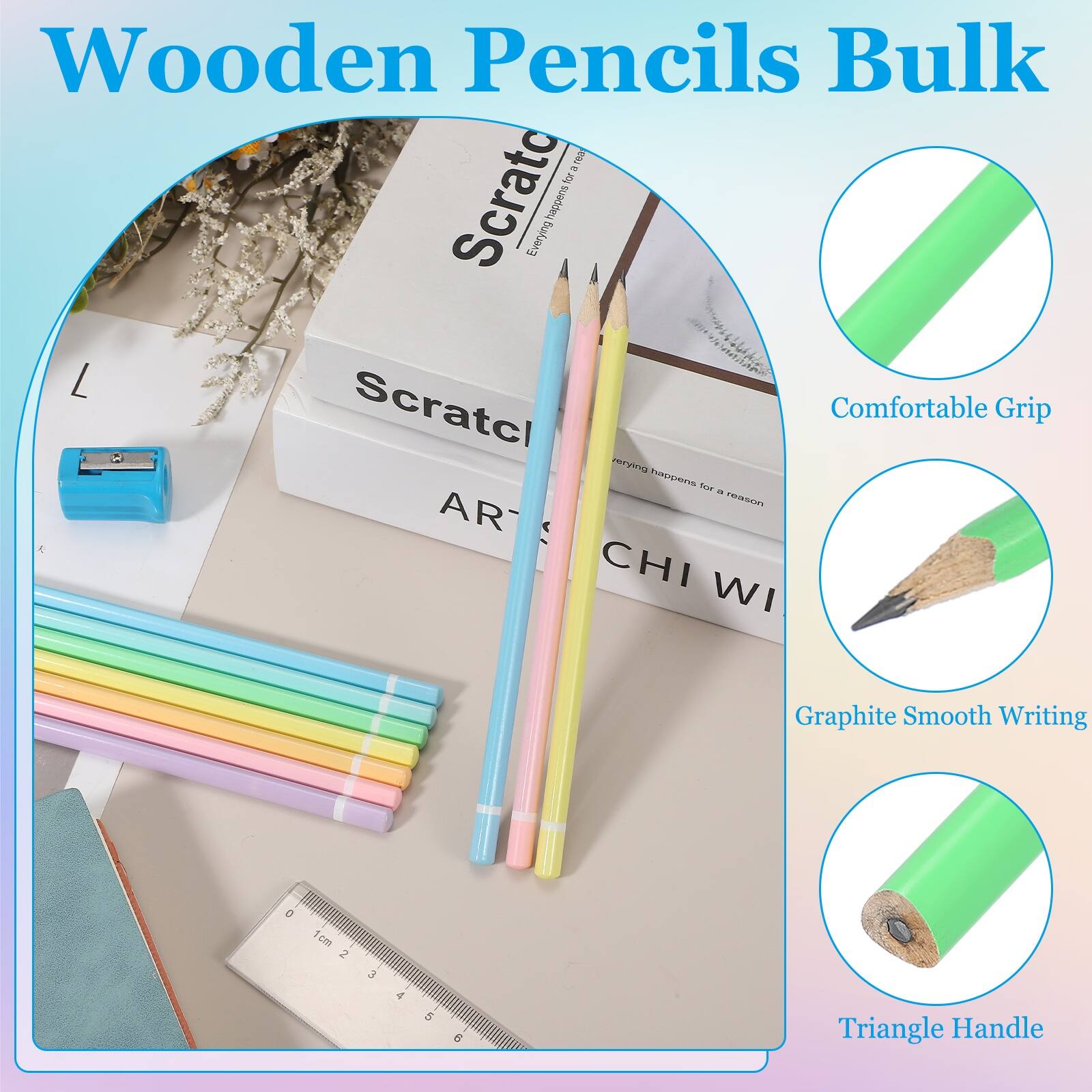 Wooden Pencils Bulk

- Comfortable Grip
- Graphite Smooth Writing
- Triangle Handle

Everying happens for a reason