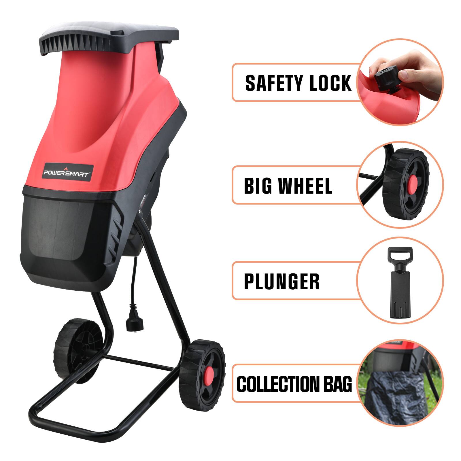 SAFETY LOCK  
BIG WHEEL  
PLUNGER  
COLLECTION BAG