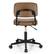 Alt View 17. Costway - PU Leather Adjustable Swivel Office Chair with Backrest - Brown.
