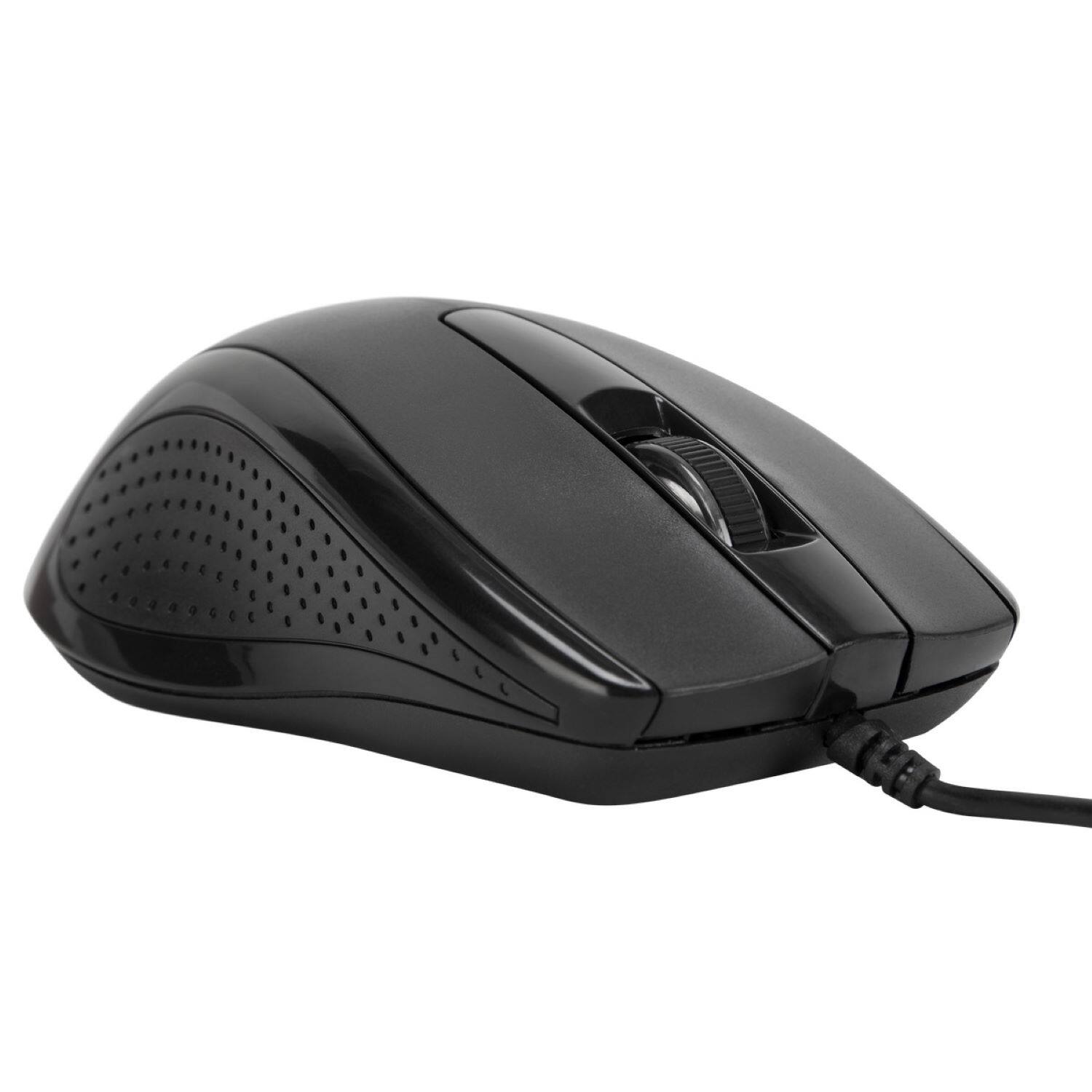 Angle. Targus - 3-Button USB Full-Size Optical Mouse - Black.