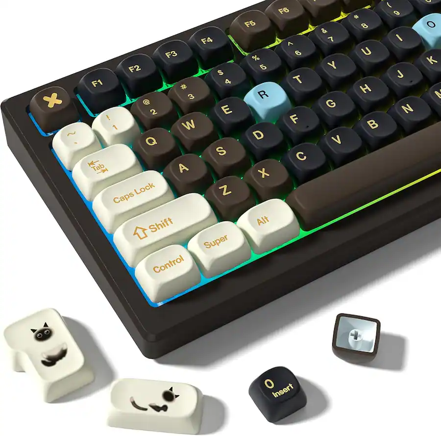 Womier PBT Keyboard Keycaps, MOA Profile Dye Sublimation for All ...