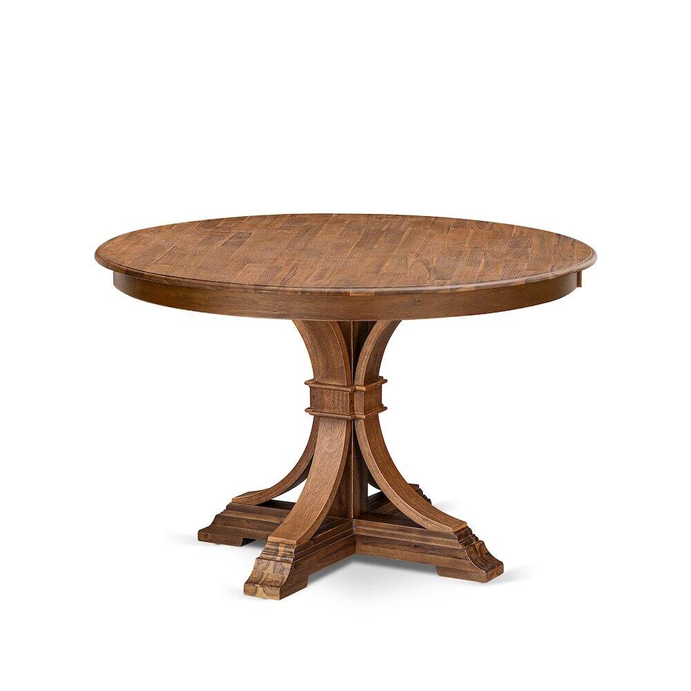 Front. East West Furniture - Modern Dining Table - Walnut.