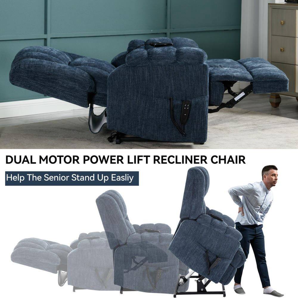 DUAL MOTOR POWER LIFT RECLINER CHAIR  
Help The Senior Stand Up Easily