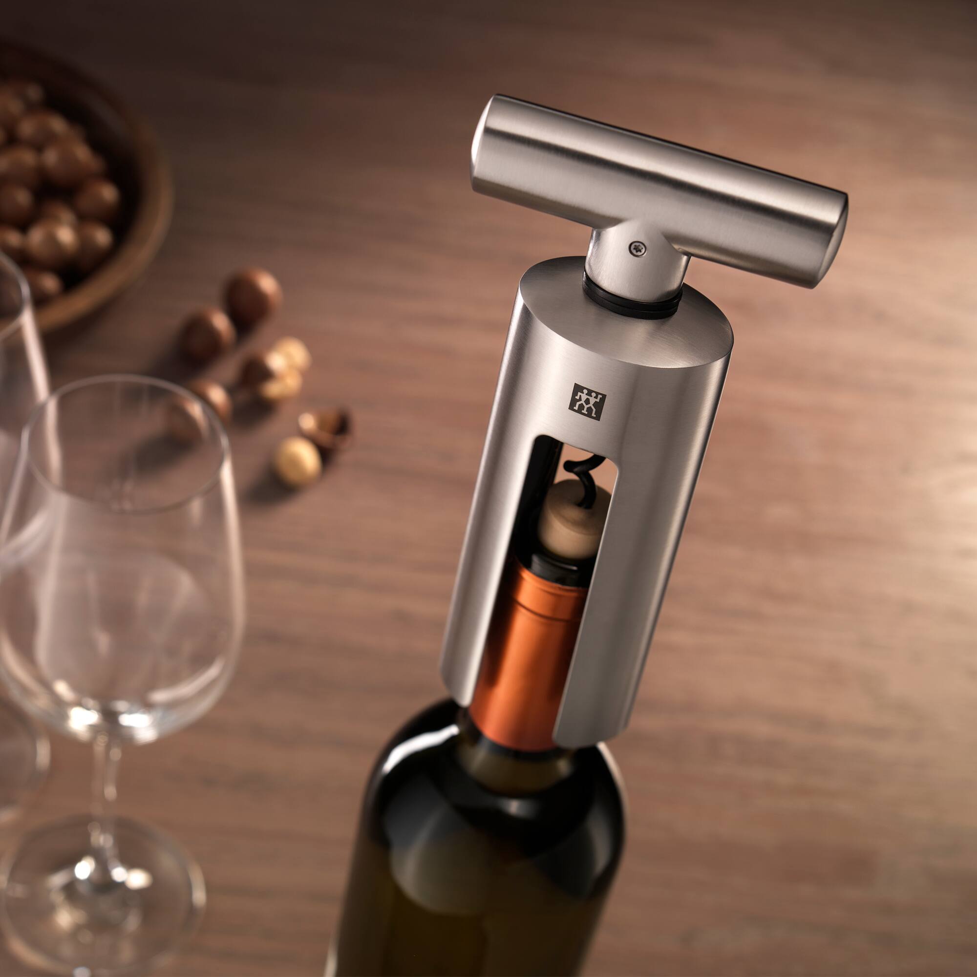 Alt View 3. ZWILLING - ZWILLING Sommelier Stainless Steel Corkscrew - Stainless Steel.