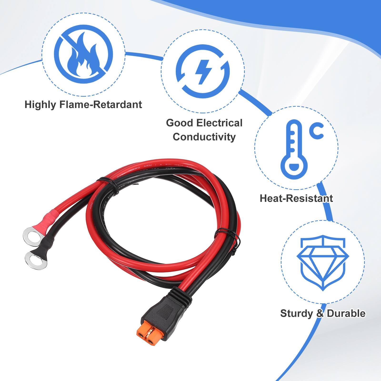 4 Highly Flame-Retardant, Good Electrical Conductivity, Heat-Resistant, Sturdy & Durable