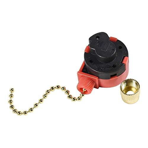 Left. HQRP - 3-Speed 4-Wire Pull Chain Ceiling Fan Light Switch - Replacement for Zing Ear ZE-208s - black.