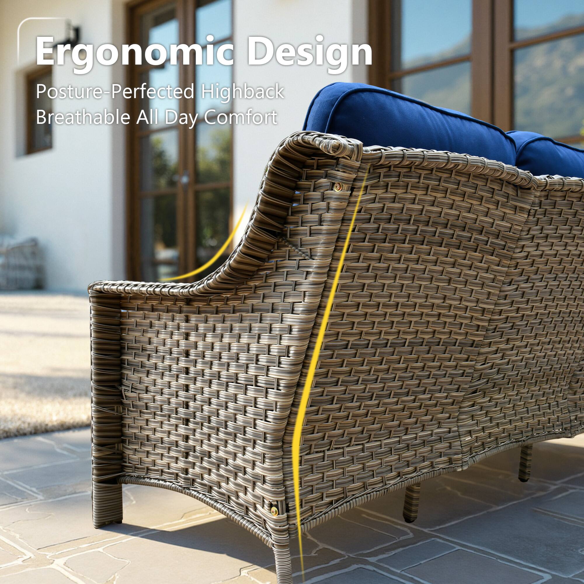 Ergonomic Design  
Posture-Perfected Highback  
Breathable All Day Comfort