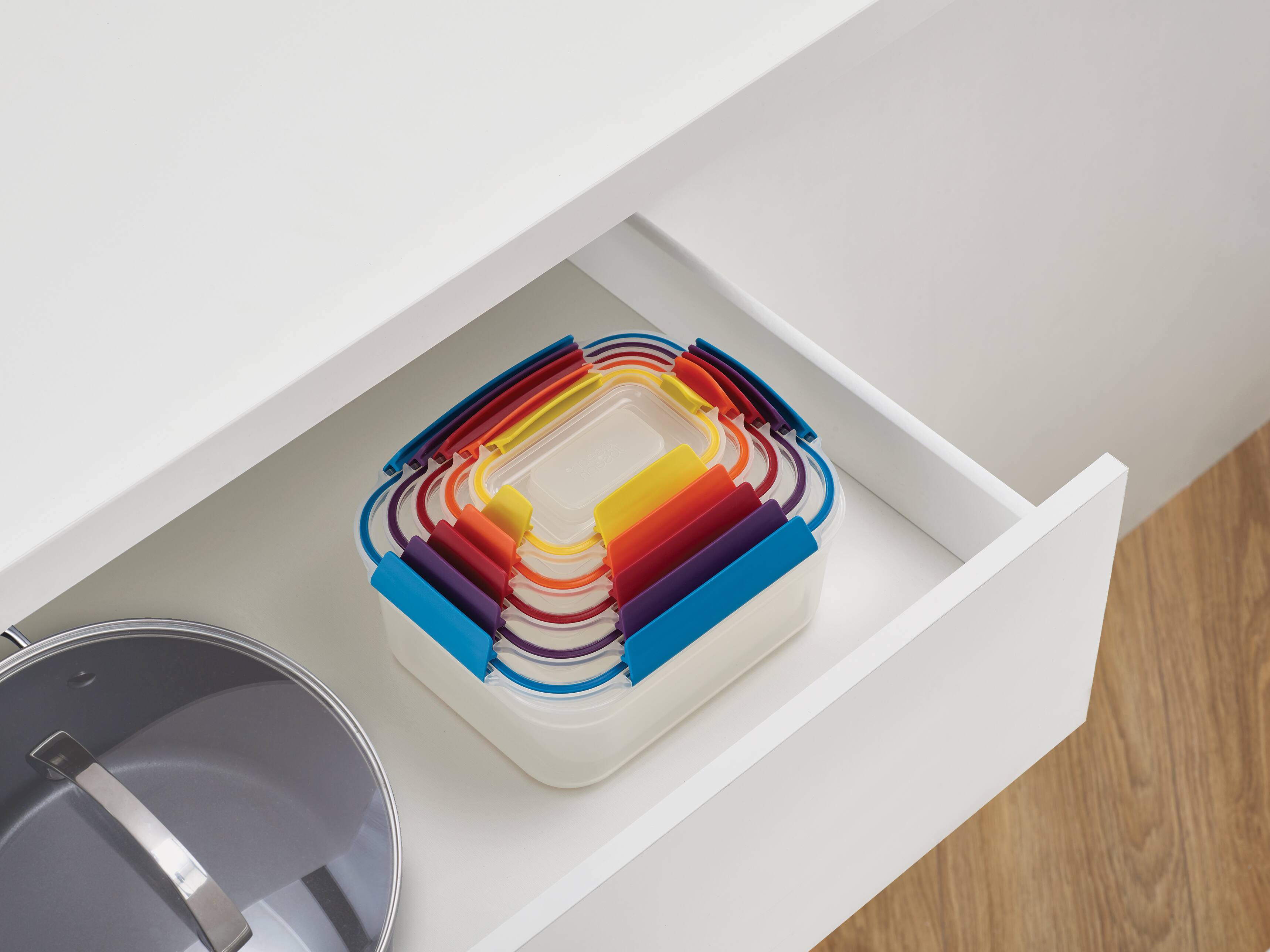 Alt View 2. Joseph Joseph - Nest Lock 20-piece Food Storage Container Set, BPA-free.