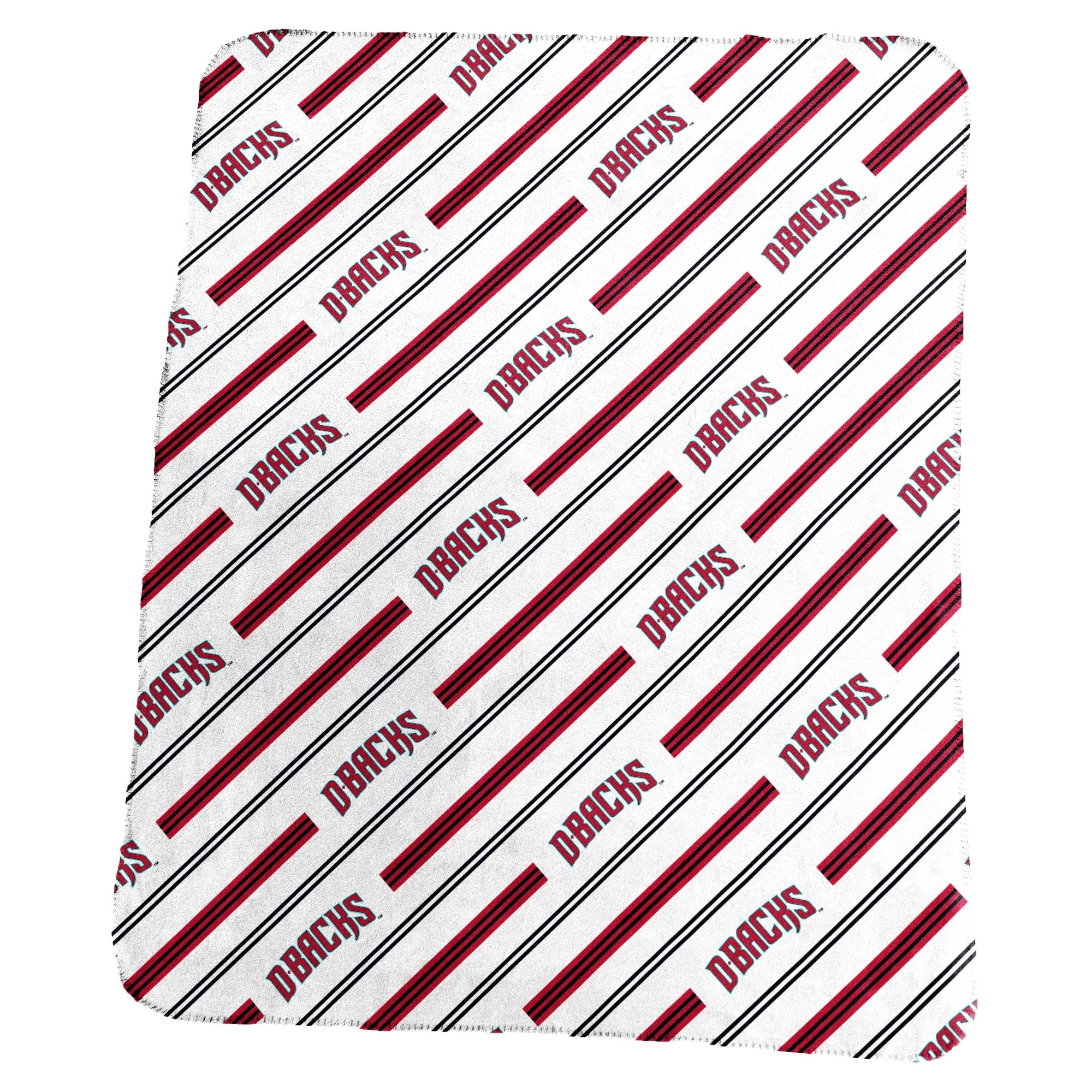 Logo Brands - Arizona Diamondbacks 50" x 60" Classic Vertical Stripe Fleece Throw Blanket - Multicolor