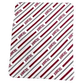Logo Brands - Arizona Diamondbacks 50" x 60" Classic Vertical Stripe Fleece Throw Blanket - Multicolor