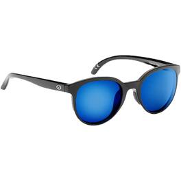Flying Fisherman - Sea Bean Floating Sunglasses - Black/Smoke Blue Mirror