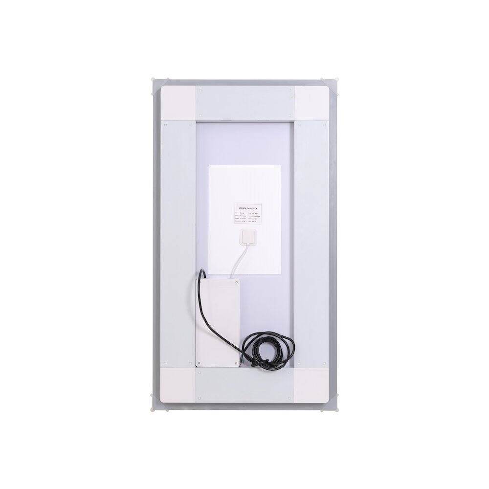Angle. Elegant Kitchen and Bath - Riven 36X20 Led Mirror, Adjustable Color 3000K/4200K/6400K - White.