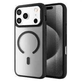 Entronix - Magnetic Case for iPhone 17 Pro - Translucent Matte Finish with Rugged Protection - Black