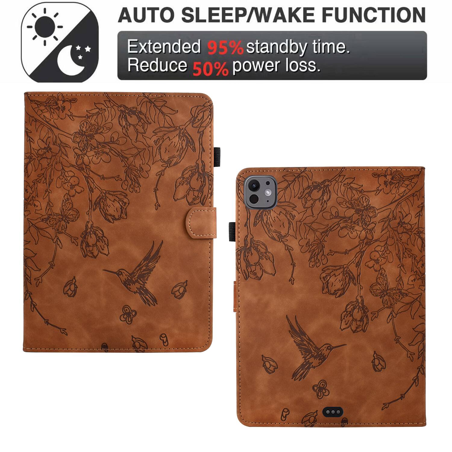AUTO SLEEP/WAKE FUNCTION  
Extended 95% standby time.  
Reduce 50% power loss.