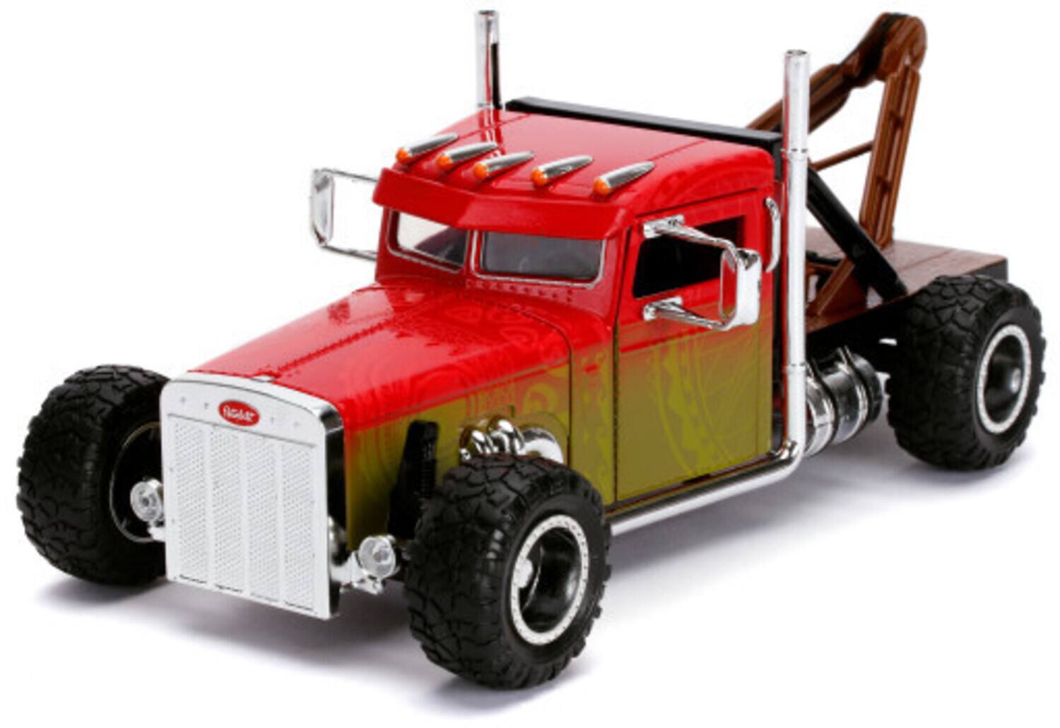 Front. Jada Toys - Jada Toys - 1:24 Fast & Furious - Hobbs & Shaw - Hobb's Custom Peterbilt   - Collectibles - Multicolor.
