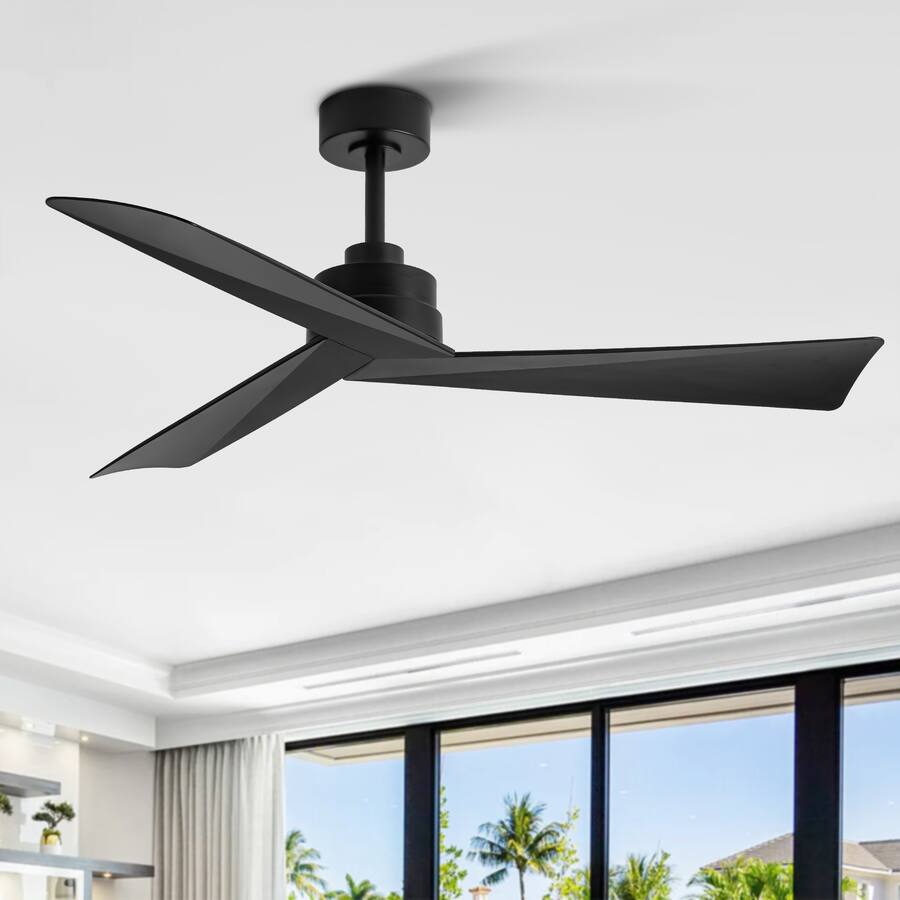 Breezary 52 Inch Lightless Ceiling Fan with 3 Blade, 5