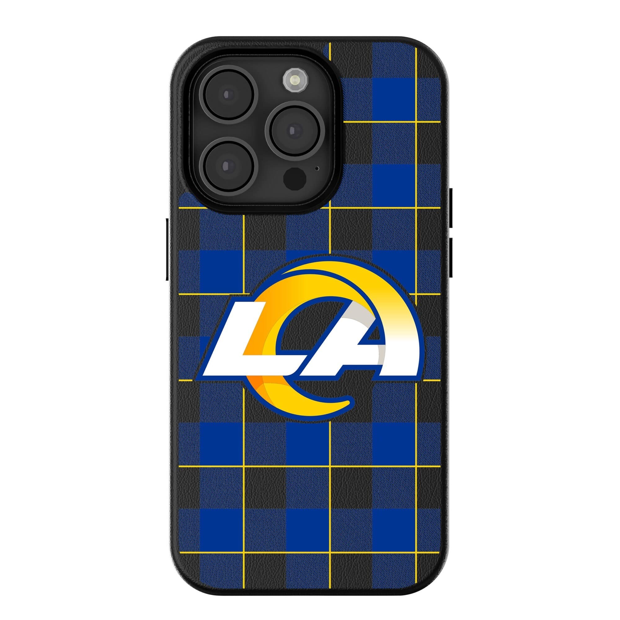 Keyscaper - NFL - Los Angeles Rams Plaid Magnetic Bump iPhone Case - 16 Pro - Black price history on PriceWatchPro