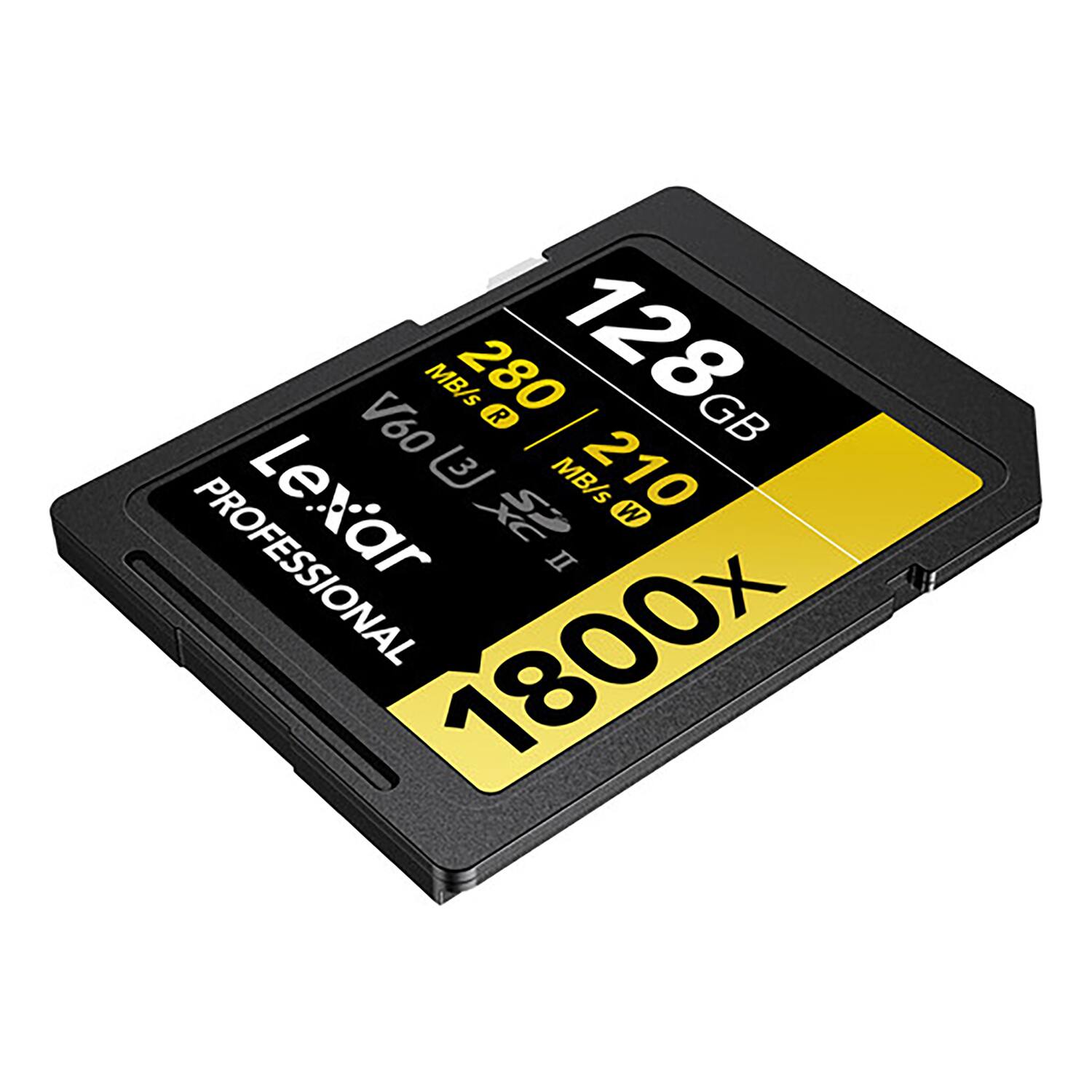 128 GB  
MB/s 280 R  
MB/s 210 W  
Lexar V60 PROFESSIONAL  
1800x