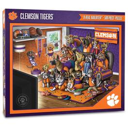 YouTheFan - Clemson Tigers Purebred Fans 18'' x 24'' A Real Nailbiter 500-Piece Puzzle - Multicolor