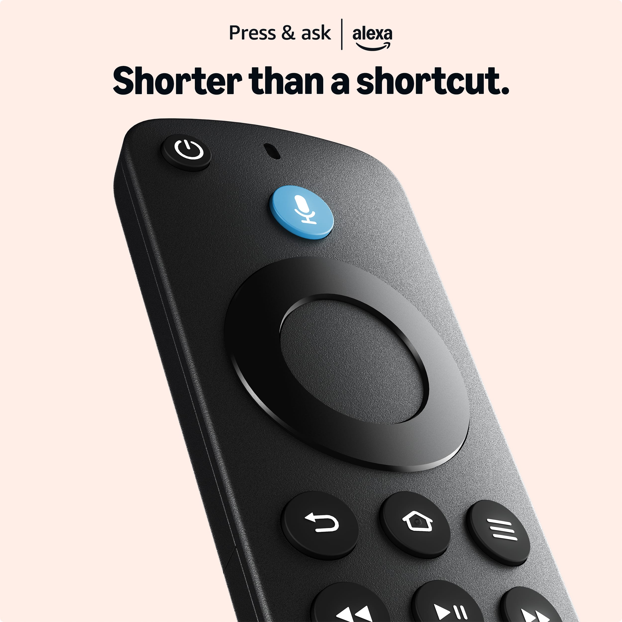Press & ask alexa
Shorter than a shortcut.