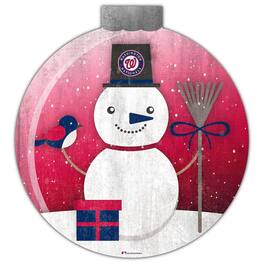 Fan Creations - Washington Nationals 12'' Snow Globe Wall Art - Multicolor