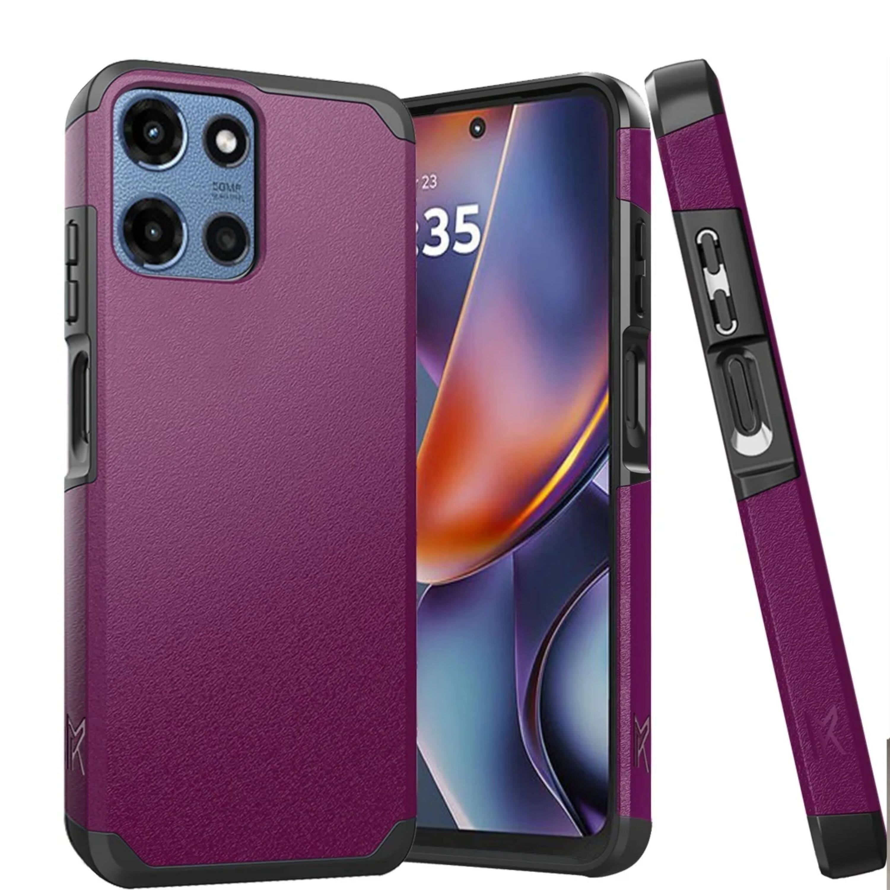Kitcheniva - Tough Strong Hybrid Magnetic Mount Friendly Case For Motorola Moto G 2025 - Dark Purple price history on PriceWatchPro