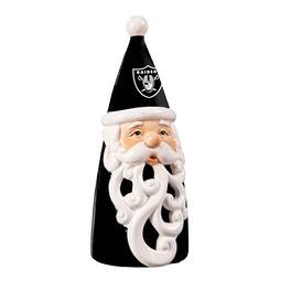 Evergreen Enterprises - Las Vegas Raiders 8" LED Santa Statue - Black