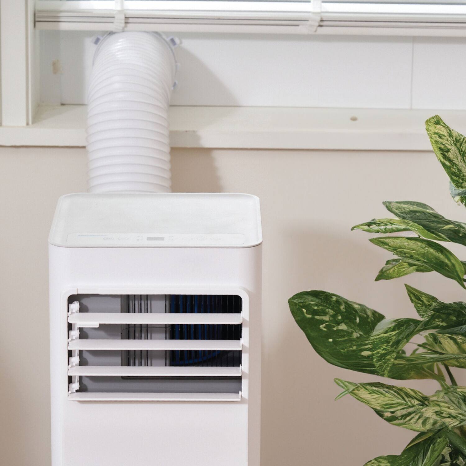 Alt View 9. Keystone - 8,500 BTU ASHRAE/5,000 BTU DOE 250 Sq. Ft Portable Air Conditioner with Remote - White.