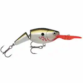 Rapala - Jointed Shad Rap 05, Fishing Lure - Bleeding Olive Flash