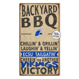Jardine - ECSU Vikings 11'' x 20'' Indoor/Outdoor BBQ Sign - Brown