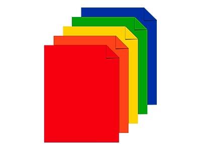 Alt View 1. Astrobrights - Astrobrights 65 lb. Cardstock Paper, 8.5" x 11", Primary Assortment, 50 Sheets/Pack (20401) - Primary Assortment.