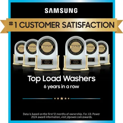 Samsung - 5.5 Cu. Ft. High-Efficiency Smart Top Load Washer with Super Speed Wash - Brushed Black