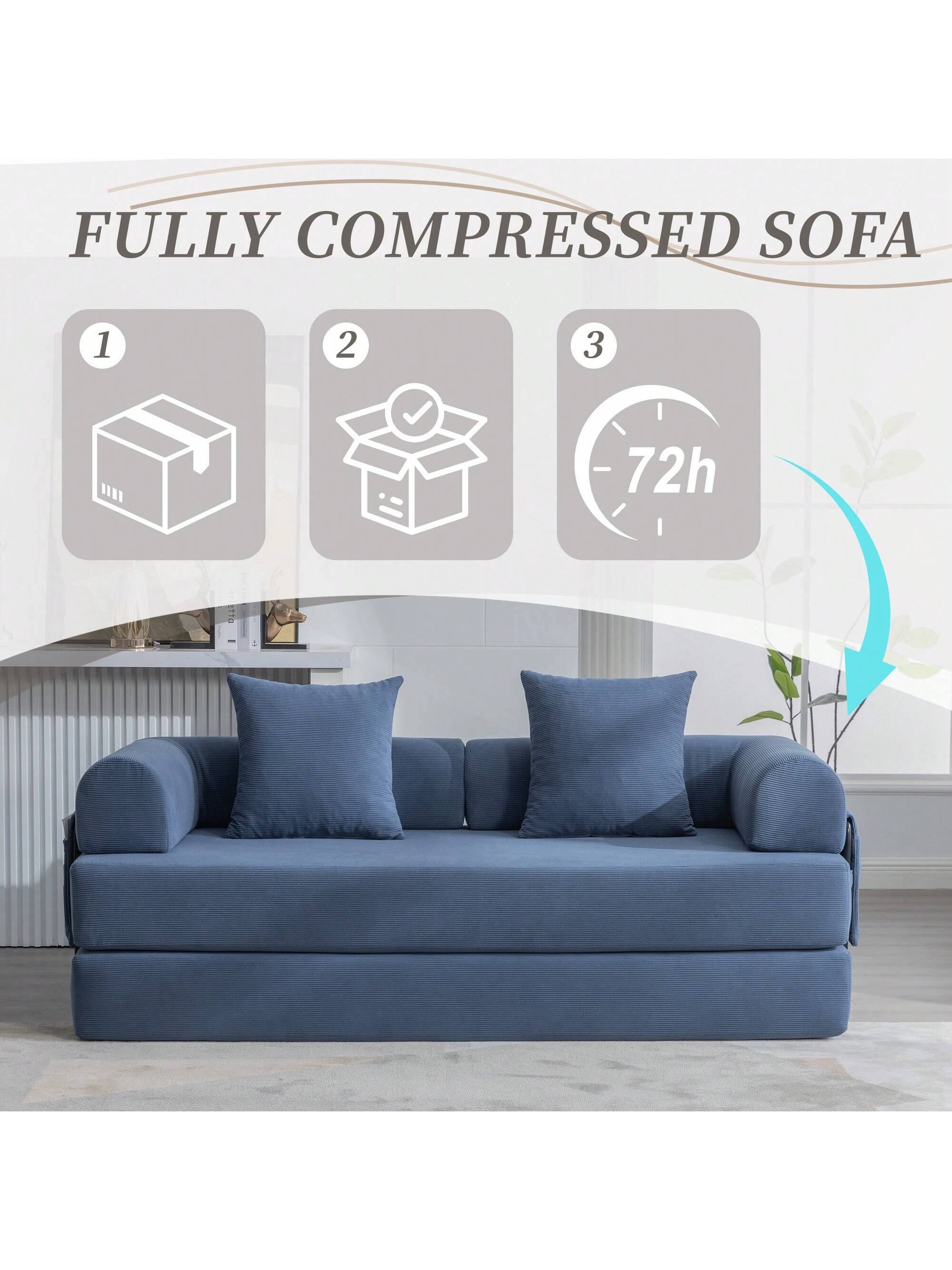 FULLY COMPRESSED SOFA

1. 
2. 
3. -72h