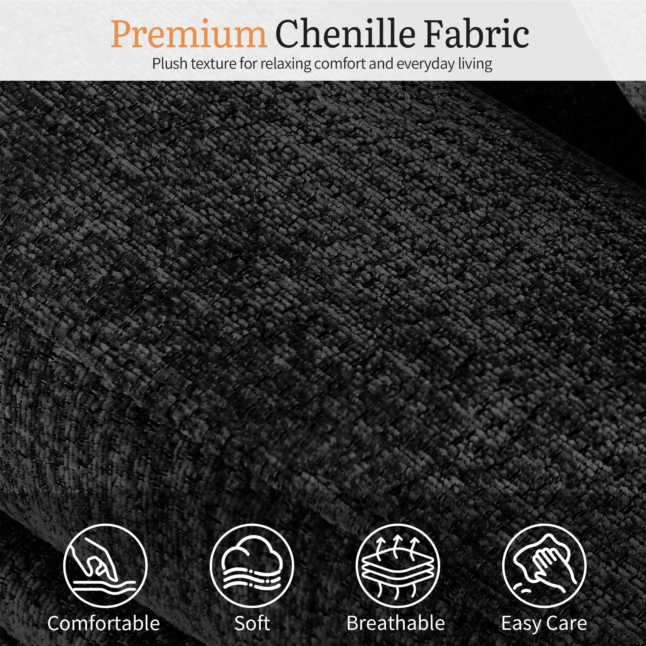 Premium Chenille Fabric  
Plush texture for relaxing comfort and everyday living  

Comfortable  
Soft  
Breathable  
Easy Care